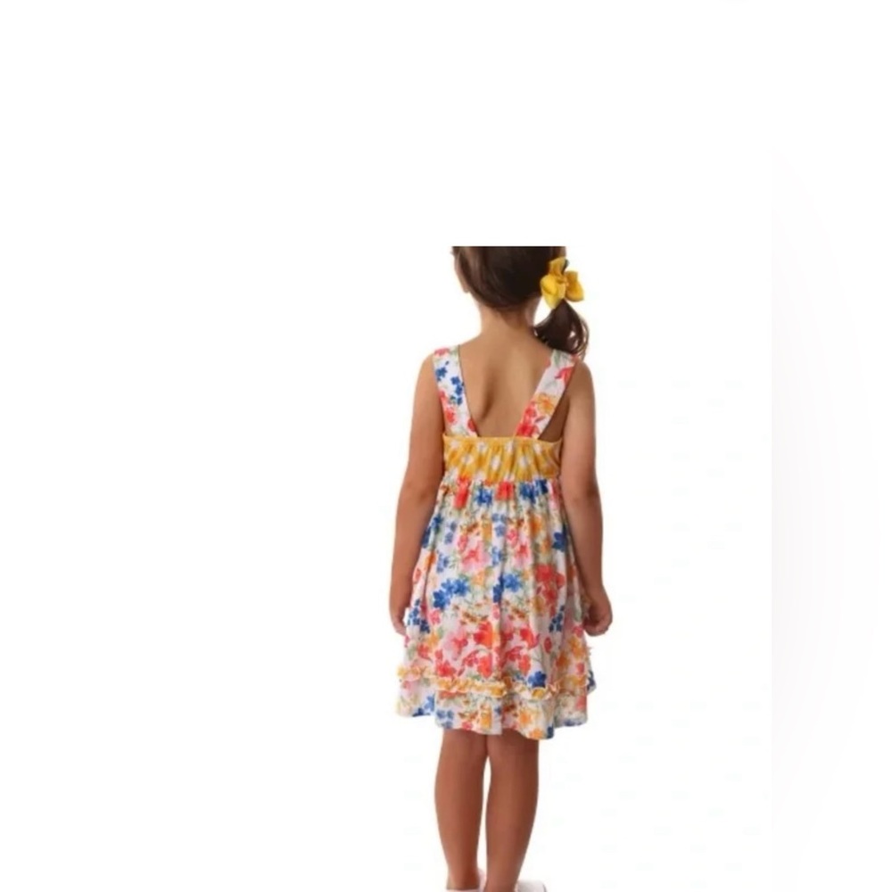 JONA  Michelle  Summer Floral Dress W/Yellow Gingham Top
SIZE  Girls  (7) NWT - Picture 4 of 16